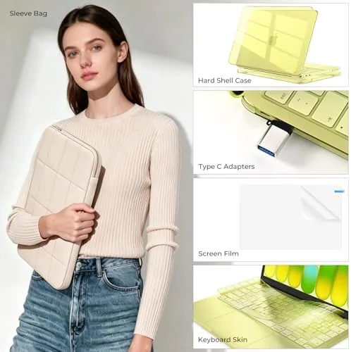 Another view of the EooCoo for MacBook Neo Case 13 inch 2026 Model A3404