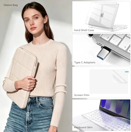 Another view of the EooCoo for MacBook Neo Case 13 inch 2026 Model A3404