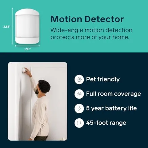 The Cove 6-Piece DIY Home Security System, 3-Month Monitoring | Free compared in context