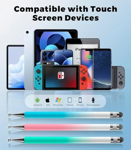 Close look at the Kenkor Stylus(3pcs),2-in-1 Stylus Pen for Touch Screen, Stylus Pen for build quality