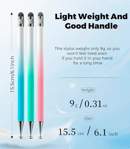 Another view of the Kenkor Stylus(3pcs),2-in-1 Stylus Pen for Touch Screen, Stylus Pen for