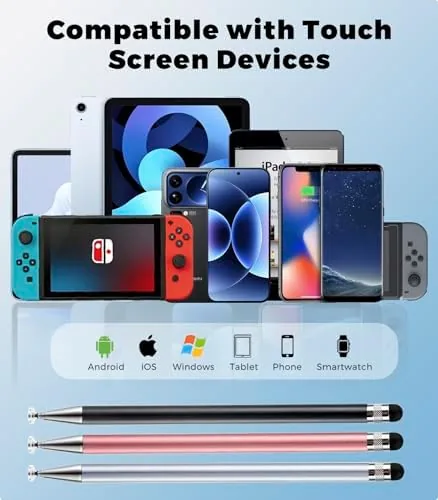 Close look at the Kenkor Stylus(3pcs),2-in-1 Stylus Pen for Touch Screen, Stylus Pen for build quality