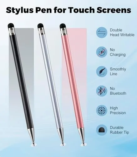 The Kenkor Stylus(3pcs),2-in-1 Stylus Pen for Touch Screen, Stylus Pen for in real use