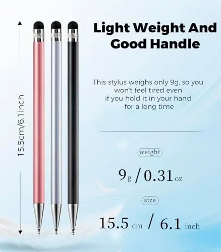 Another view of the Kenkor Stylus(3pcs),2-in-1 Stylus Pen for Touch Screen, Stylus Pen for
