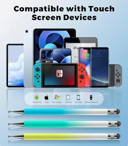 Close look at the Kenkor Stylus(3pcs),2-in-1 Stylus Pen for Touch Screen, Stylus Pen for build quality
