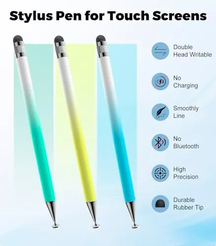 The Kenkor Stylus(3pcs),2-in-1 Stylus Pen for Touch Screen, Stylus Pen for in real use