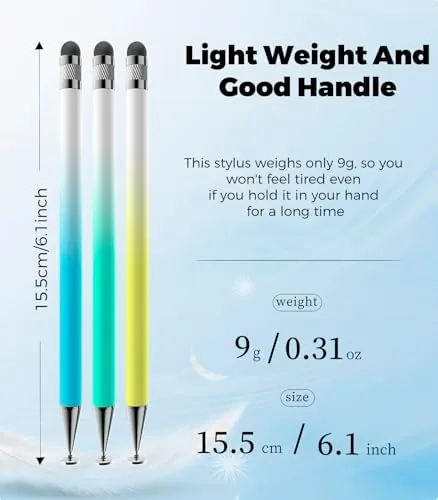 Another view of the Kenkor Stylus(3pcs),2-in-1 Stylus Pen for Touch Screen, Stylus Pen for