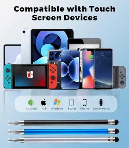 Close look at the Kenkor Stylus(3pcs),2-in-1 Stylus Pen for Touch Screen, Stylus Pen for build quality