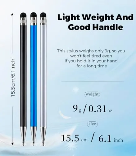 Another view of the Kenkor Stylus(3pcs),2-in-1 Stylus Pen for Touch Screen, Stylus Pen for