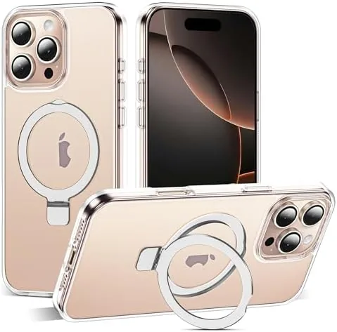 Overview of the SKYLMW Compatible with iPhone 16 Pro Case with Stand,Clear |
