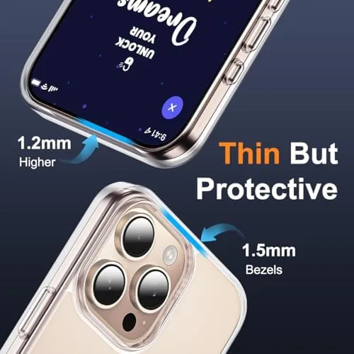 The SKYLMW Compatible with iPhone 16 Pro Case with Stand,Clear | compared in context