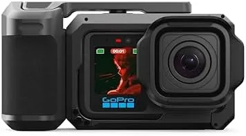 GoPro Mission 1 PRO camera attached to the point-and-shoot grip