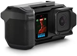 Point-and-shoot grip trigger being pressed for a quick capture