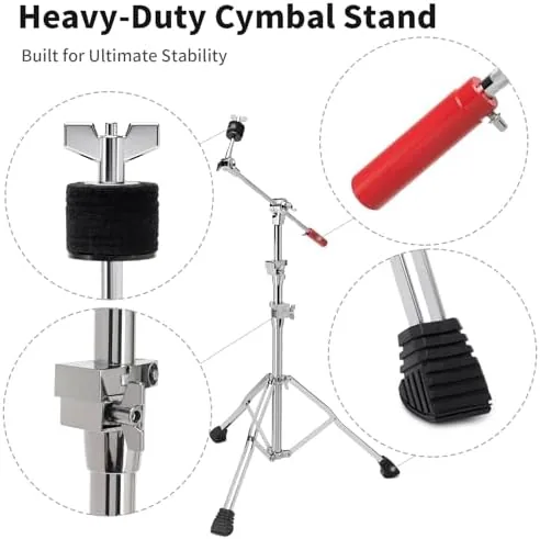 Testing the Heavy-Duty Boom Cymbal Stand with Extension Arm and Clamp Mount over two weeks