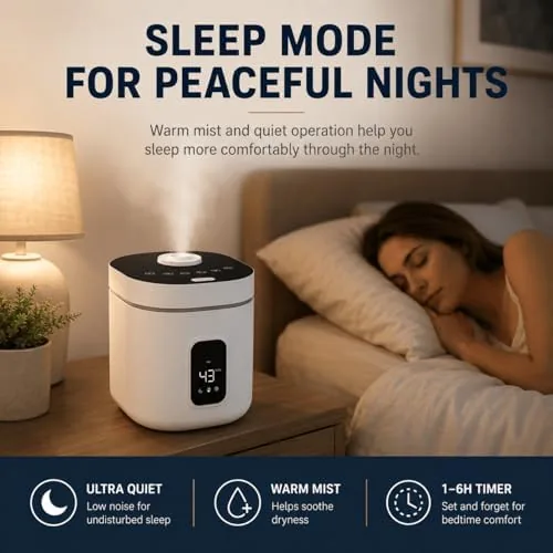 Close look at the 3.5L Stainless Steel Warm Mist Humidifier | Top fill steam build quality
