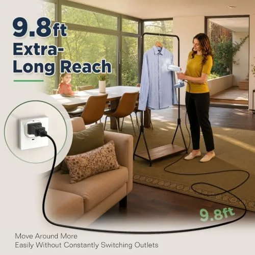Another view of the Steamer for Clothes, 1800W Clothes Steamer Handheld Garment Steamer with