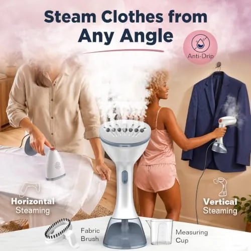 Testing the Steamer for Clothes, 1800W Clothes Steamer Handheld Garment Steamer with over two weeks