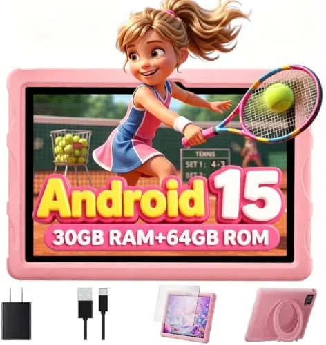 Android 15 Tablet with Drop-proof Case,30GB(8+22GB) RAM+64GBROM/1 TB Expand,Split Screen,Face Unlock,WiFi6,Bt5.0,10.1 inch Tablet,Octa-core Processor,800x1280HD,8MP+13MP,8000mAh,Gemini Review: Tested and Rated