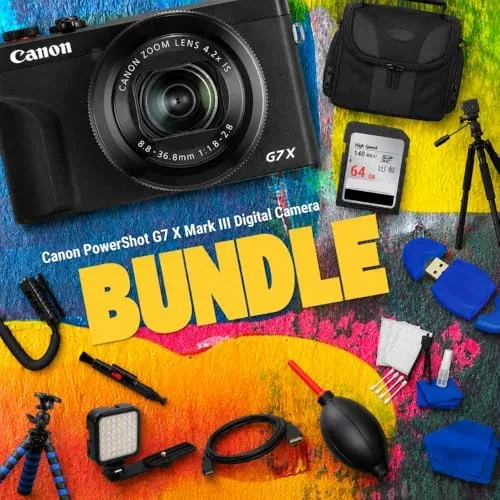 Close look at the Canon PowerShot G7 X Mark III Digital Camera with Accessory build quality