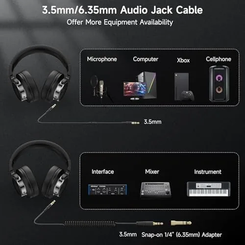 The Wired Headphones, Over Ear Headphones for Studio Monitor & Mixing compared in context