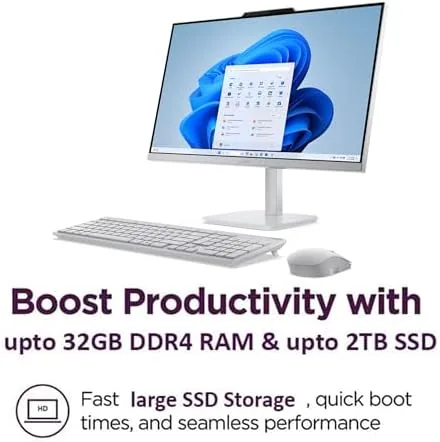 The Lenovo 24" FHD All-in-One Desktop Computer for Home & Office compared in context
