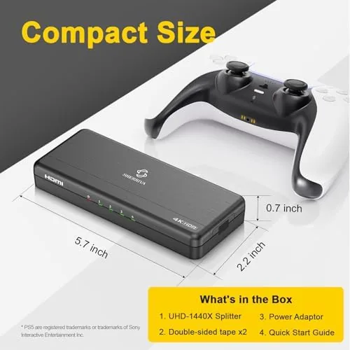 Testing the 4K HDMI Splitter 1 in 4 Out (Mirror Only) , over two weeks