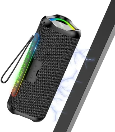 Close look at the Hupoaf Magnetic Bluetooth Speaker for Golf Cart, Portable Speakers Outdoor build quality