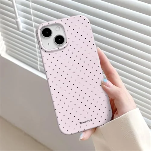 Close look at the inewateri Compatible with iPhone 13/14 Case with Cute Fashion Polka build quality