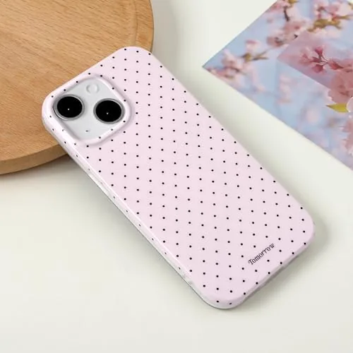 The inewateri Compatible with iPhone 13/14 Case with Cute Fashion Polka in real use