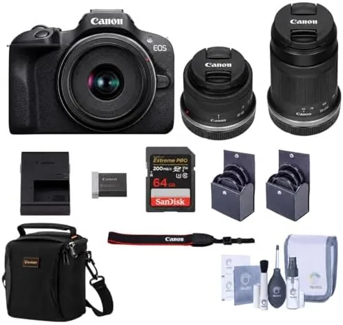Canon EOS R100 Mirrorless Camera with RF-S 18-45mm & 55-210mm is STM Lenses, 24.1MP Review: Tested and Rated
