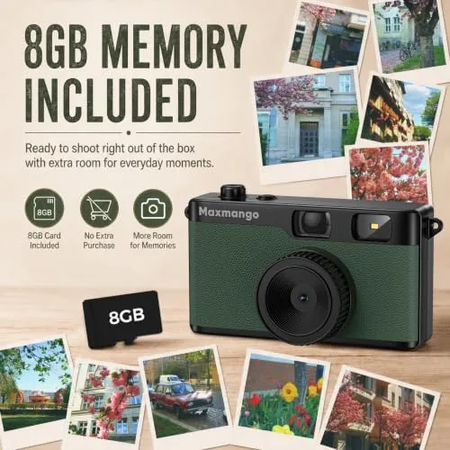 The Maxmango D53 Vintage Digital Camera - Retro Digital Camera 12MP in real use