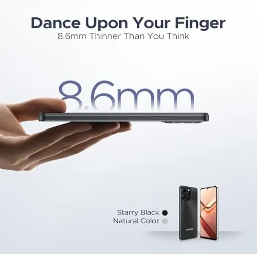 The Note 58 Cell Phone Unlocked, Android 16 Smartphone with 32GB+128GB(TF in real use