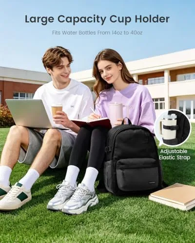 Close look at the LOVEVOOK Laptop Backpack for Men Women, College Travel Work Casual build quality