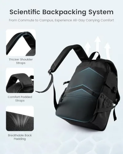The LOVEVOOK Laptop Backpack for Men Women, College Travel Work Casual in real use