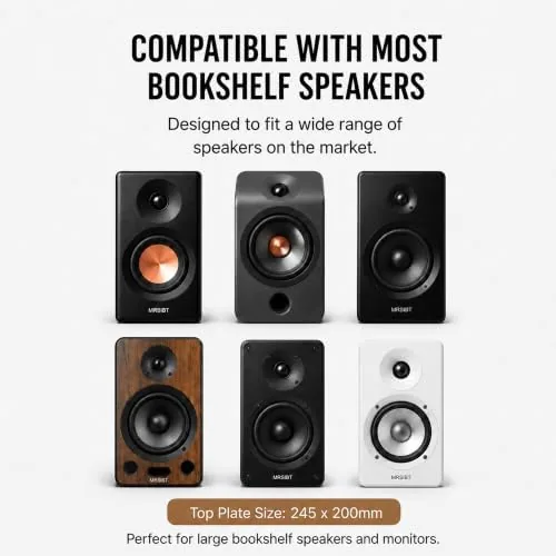 The Desktop Speaker Stands Pair for 5-8 Inch Studio Monitors & compared in context