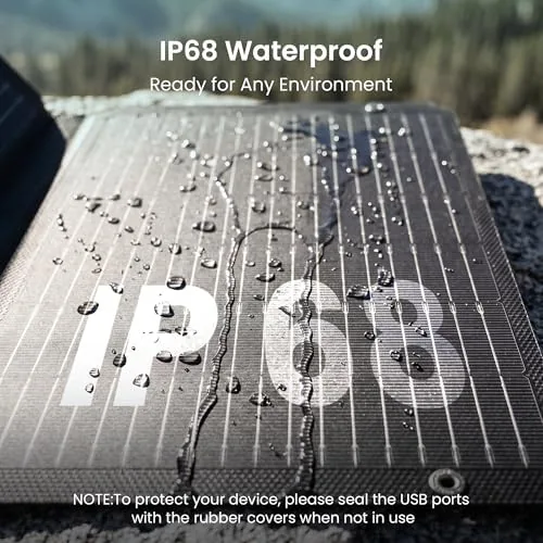 The 45W Portable Solar Panel Charger, 25.4% Efficiency, Dual USB-C | compared in context