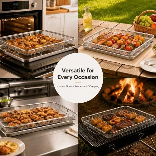 Testing the E-far Air Fryer Basket for Oven, Large Air Fryer Basket over two weeks