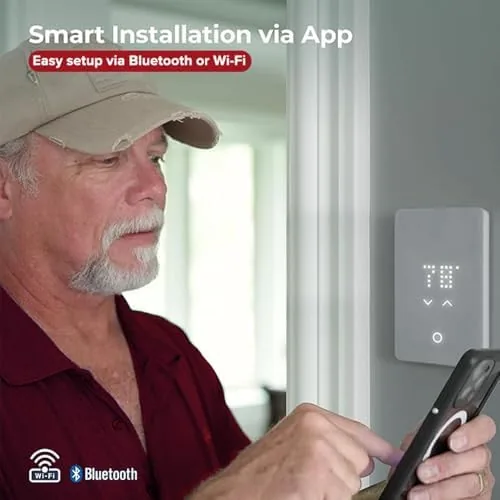The LED Smart Heated Floor Thermostat - WiFi & Touchscreen in real use