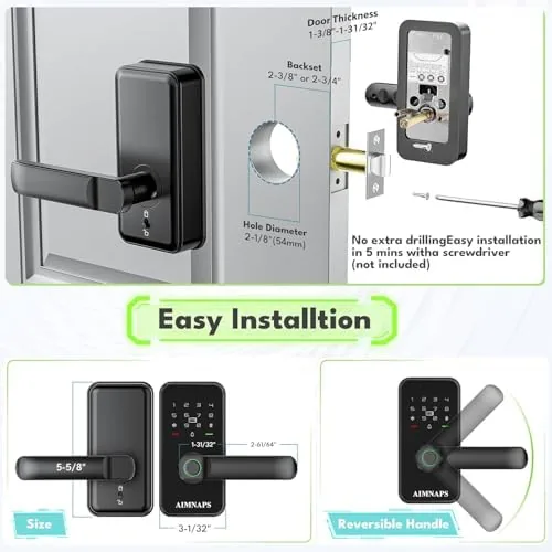 The keyless lock compared against a basic keypad lock