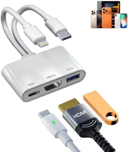 3in1 USB-C and Lightning to HDMI Adapter & OTG Adapter for iPhone iPad Review: Tested and Rated