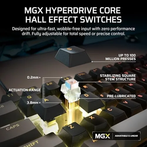 The exposed Hall Effect switches showing the magnetic mechanism