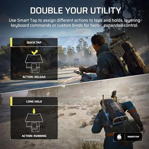 The keyboard software showing rapid trigger and actuation settings
