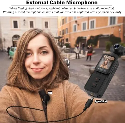 Another view of the 5K Pocket Vlogging Camera with Face Tracking, 64GB Card |
