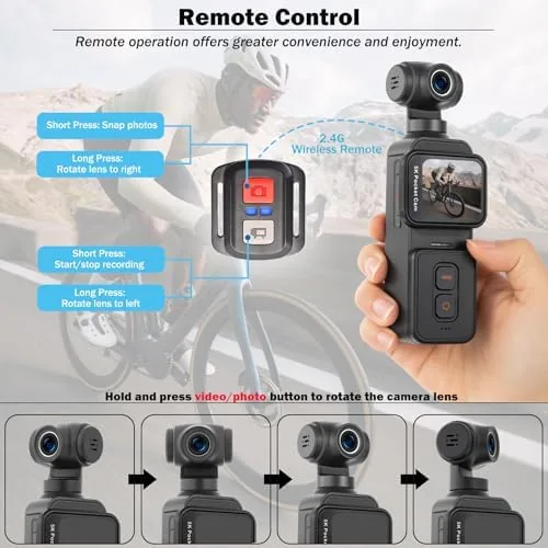 The 5K Pocket Vlogging Camera with Face Tracking, 64GB Card | compared in context