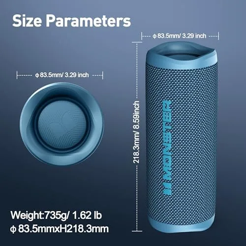 Another view of the Monster S620 Bluetooth Speaker, Wireless Portable Outdoor Bluetooth Speakers, 60W