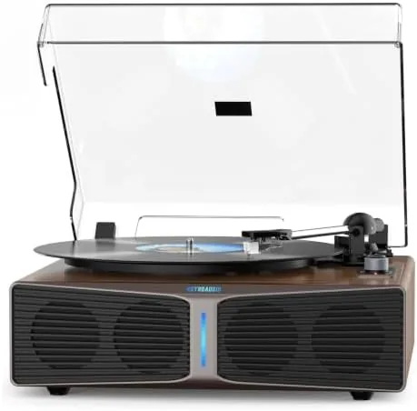 RetroAudio Vinyl Record Player with Built-in Speakers, Bluetooth 5.4 Input Turntable for Vinyl Records Review: Tested and Rated