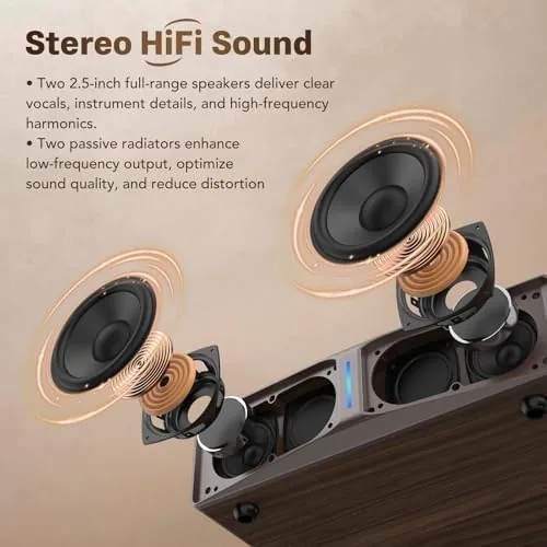 The RetroAudio Vinyl Record Player with Built-in Speakers, Bluetooth 5.4 Input in real use
