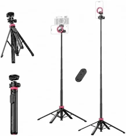 ULANZI MT44M Auto Open Magnetic Phone Tripod, 59" Selfie Stick with Remote | Tripod Review: Tested and Rated