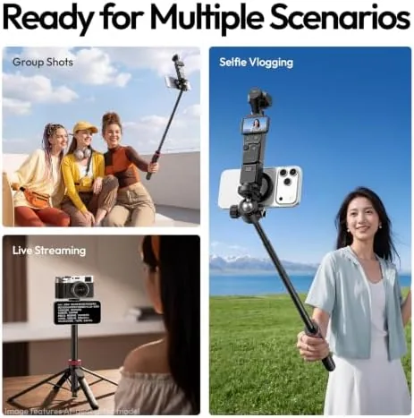 Testing the ULANZI MT44M Auto Open Magnetic Phone Tripod, 59" Selfie Stick over two weeks