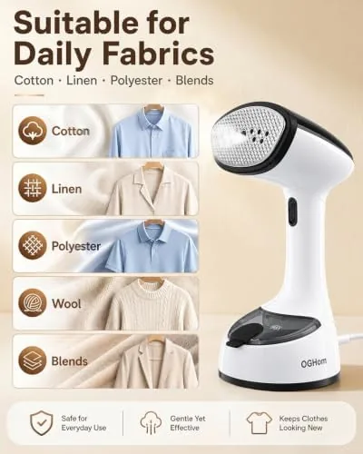 The Handheld Clothes Steamer, 1000W Foldable Garment Steamer for Travel | compared in context